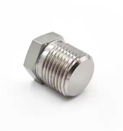 Fittings bil-kamin ta' l-istainless steel falsifikati Fittings tal-pajpijiet Hex Head Plug ASME B16.11